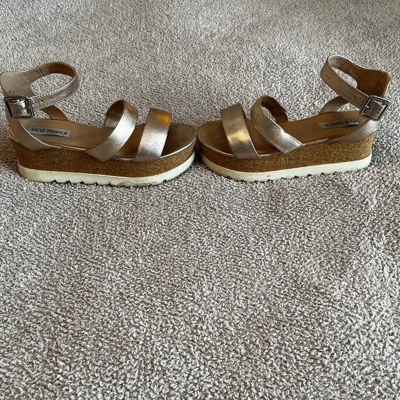 Steve Madden Platform Sandals rose gold size 7 - Picture 1 of 7